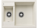 Blanco Metra 6 Zlewozmywak granitowy półtorakomorowy 61,5x50 cm delikatny biały 527113