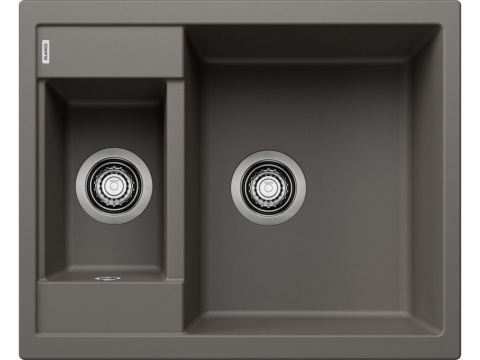 Blanco Metra 6 Zlewozmywak granitowy półtorakomorowy 61,5x50 cm wulkaniczny szary 527296