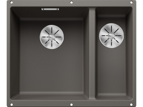 Blanco Subline 340/160-U Zlewozmywak granitowy półtorakomorowy 55,5x46 cm lewy delikatny biały 527162