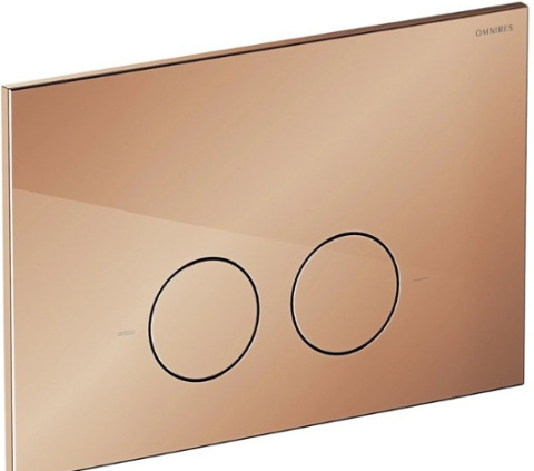 Omnires Flush Set Strongframe stelaż podtynkowy do WC przycisk spłukujący miedź połysk STFWC1M-RCP