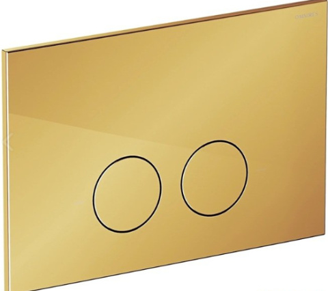 Omnires Flush Set Strongframe stelaż podtynkowy do WC przycisk spłukujący złoty połysk STFWC1M-RGL