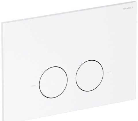 Omnires Flush Set Strongframe stelaż podtynkowy do WC z ECO spłukiwaniem przycisk spłukujący biały mat STFWCECO1M-RWM