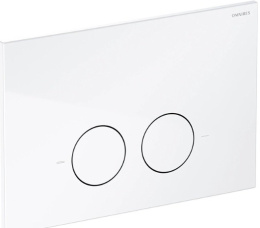 Omnires Flush Set Strongframe stelaż podtynkowy do WC z ECO spłukiwaniem przycisk spłukujący biały połysk STFWCECO1M-RBP