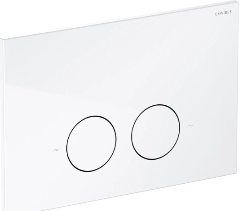 Omnires Flush Set Strongframe stelaż podtynkowy do WC z ECO spłukiwaniem przycisk spłukujący biały połysk STFWCECO1M-RBP