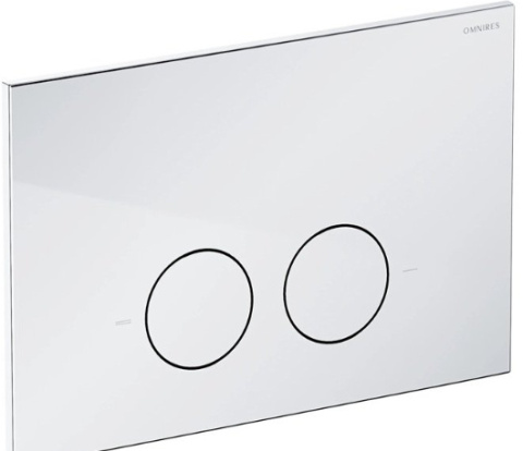 Omnires Flush Set Strongframe stelaż podtynkowy do WC z ECO spłukiwaniem przycisk spłukujący chrom połysk STFWCECO1M-RCR
