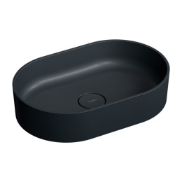 Omnires Ovo M+ Umywalka nablatowa 55x36 cm black lava OVOUNBLV