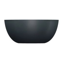 Omnires Shell M+ Umywalka nablatowa 35 cm black lava mat SHELL350UNBLV