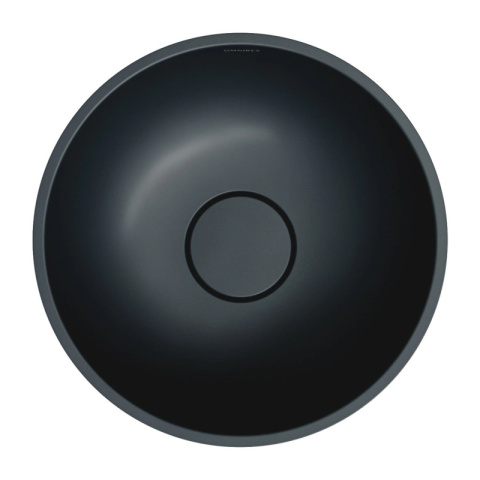 Omnires Shell M+ Umywalka nablatowa 35 cm black lava mat SHELL350UNBLV