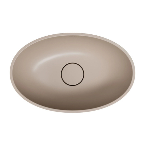Omnires Shell M+ Umywalka nablatowa 50x32 cm dune beige mat SHELL500UNDB