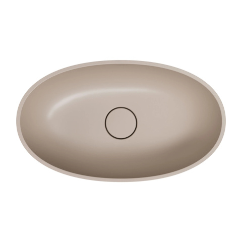 Omnires Shell M+ umywalka 60x35 cm owalna dune beige mat SHELLUNDB