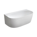 Omnires Valencia M+ Wanna wolnostojąca 158x86 cm przyścienna biała VALENCIAWPBP