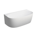 Omnires Valencia M+ Wanna wolnostojąca 158x86 cm przyścienna biały mat VALENCIAWPBM