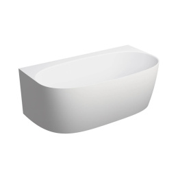 Omnires Valencia M+ Wanna wolnostojąca 158x86 cm przyścienna biały mat VALENCIAWPBM