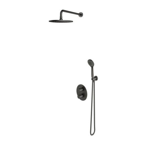Omnires Y zestaw prysznicowy podtynkowy termostatyczny grafit SYSYT05GR