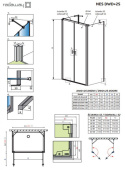 Radaway Nes KDS II ścianka prysznicowa 100 cm boczna chrom/szkło przezroczyste 10040100-01-01