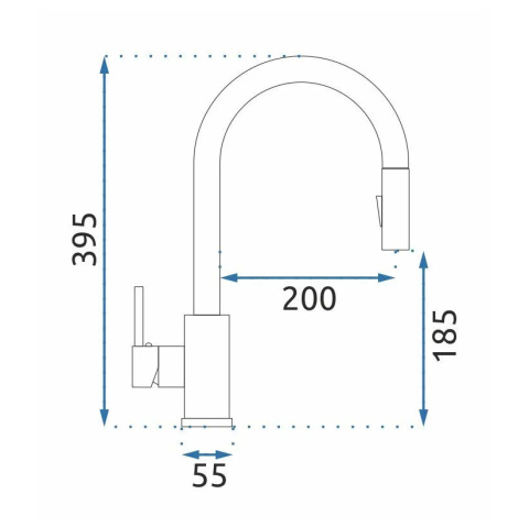 Rea Bateria kuchenna Fresh Nikiel Szczotkowany INOX REA-B9146