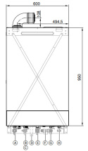 Viessmann Kocioł gazowy Vitodens 111-W B1LF 19 kW + zbiornik 46 L Z028150