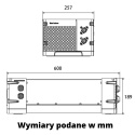 Vobmat Mała elektrownia słoneczna z baterią - zestaw źródła 3kWh/1,5kW + 2x355W panel PV 824E-5363F