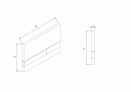 Werit/Jomo Exclusive 2.0 Przycisk WC PCV biały aseptic 167-45000101-00/102-000000317