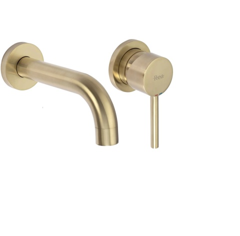 Rea Bateria Podtynkowa LUNGO Złota Szczotkowana + BOX REA-B8652