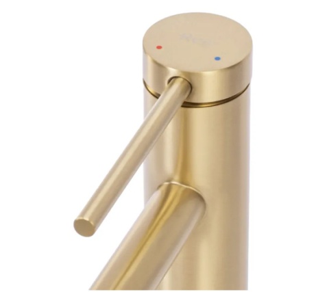 Rea Bateria Umywalkowa Foss złota szczotkowana wysoka REA-B5319