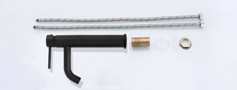 Rea Bateria Umywalkowa Lungo Czarna Wysoka REA-B4103