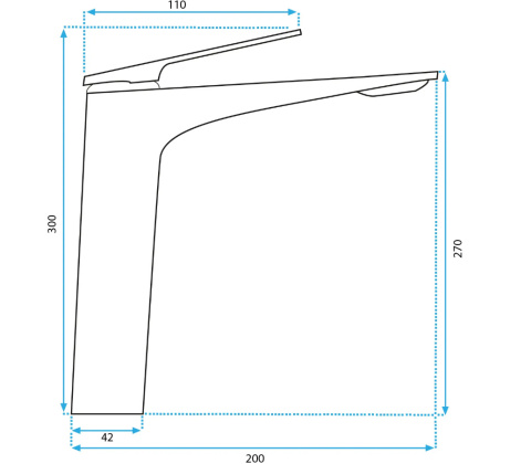 Rea Bateria umywalkowa AVALON ZŁOTA SZCZOTKOWANA WYSOKA REA-B2705
