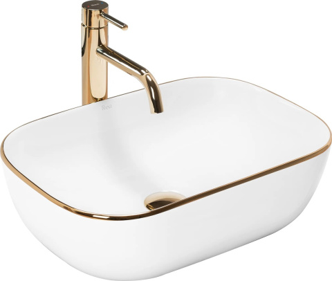Rea Umywalka nablatowa Belinda Gold Edge REA-U8736