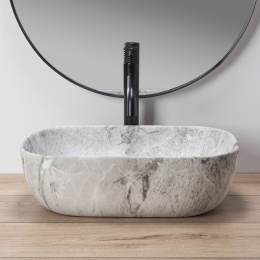Rea Umywalka nablatowa Livia Stone Mat REA-U3800