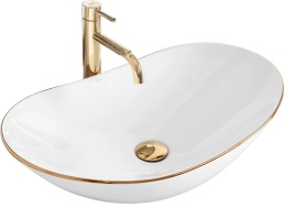 Rea Umywalka nablatowa Royal Gold Edge REA-U8570