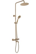 Rea Zestaw Prysznicowy Natryskowy z termostatem Lungo Złoty Szczotkowany REA-P6604