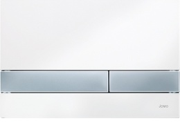 Werit/Jomo Exclusive 2.0 Przycisk WC PCV biały/chrom mat 167-34000130-00/102-000000139