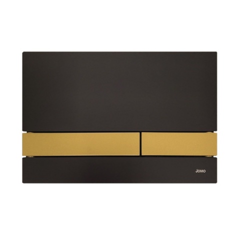 Werit/Jomo Exclusive 2.0 Przycisk WC PCV czarny mat/złoty mat 102-000000445