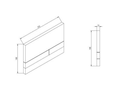 Werit/Jomo Exclusive 2.0 Przycisk WC PCV złoty połysk 102-000000436