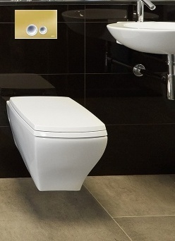 Werit/Jomo Elegance 2.0 Przycisk WC szkło beżowy 167-35001020-00