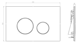 Werit/Jomo Switch Przycisk WC miedziany 102-000000413