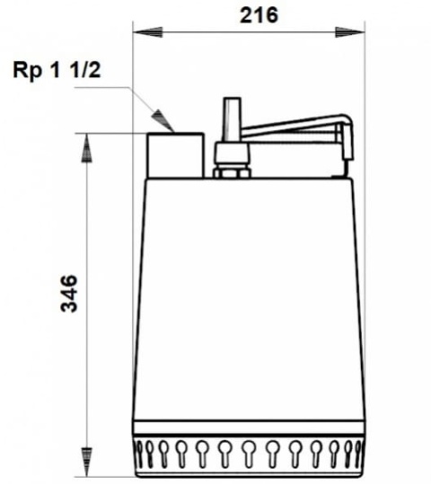 Grundfos Unilift AP12.40.08.A1 0.8kW kabel 5m - Pompa zatapialna 96001798
