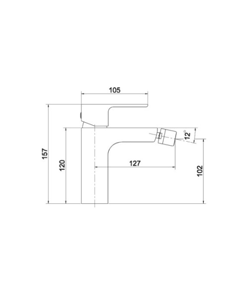 Lavita Bateria bidetowa Aquila Chrome 5900378342755