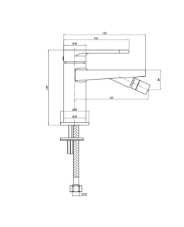 Lavita Bateria bidetowa Cetus Chrome 5900378341840