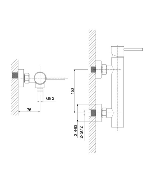 Lavita Bateria prysznicowa Orion Brushed Gold 5900378341536