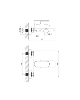 Lavita Bateria wannowo - prysznicowa Spark Gunmetal 5900378341833