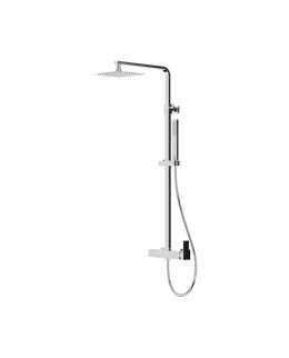 Lavita Natynkowy zestaw prysznicowy z deszczownicą Aquila Chrome 5900378342908