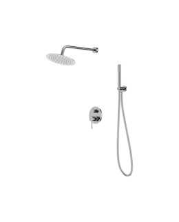 Lavita Podtynkowy zestaw prysznicowy z deszczownicą Orion Chrome 5900378341574