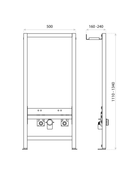 Lavita Stelaż podtynkowy do bidetu LAV 500 5908211494869