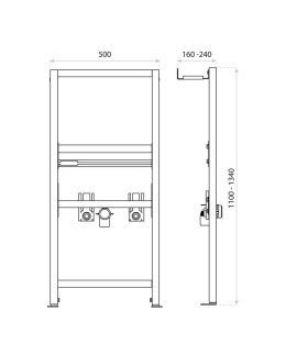 Lavita Stelaż podtynkowy do umywalki LAV 400 5908211494852