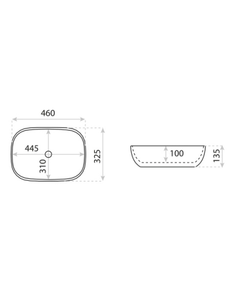 Lavita Umywalka nablatowa Costa Black 5908211404660