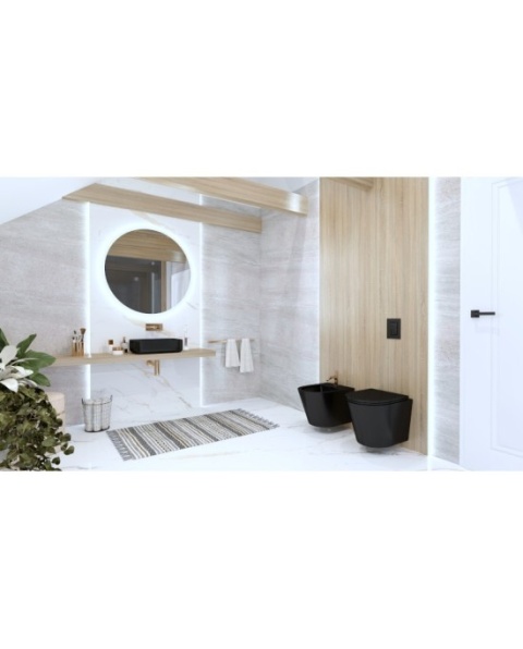 Lavita Umywalka nablatowa Galera Black Mat 5900378325949