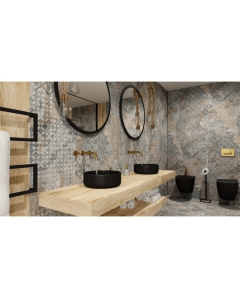 Lavita Umywalka nablatowa Merida Black 5908211406039