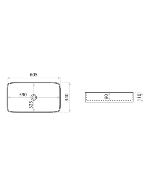 Lavita Umywalka nablatowa Pasana Green 5900378325925