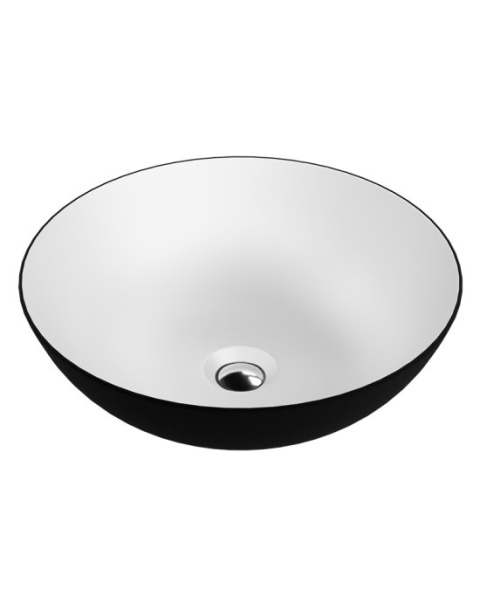 Lavita Umywalka nablatowa Rosa Black/White 5900378334293